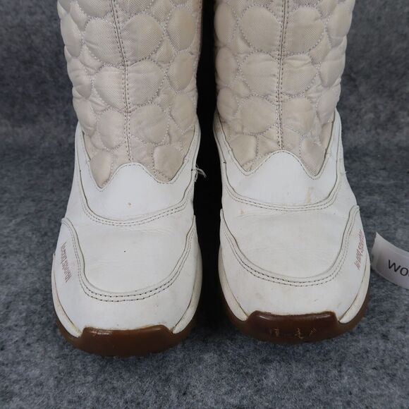 Le Coq Sportif Shoes Mens 7.5 Boots Winter Warm Quilted Outdoor Zip Active White - Picture 4 of 13